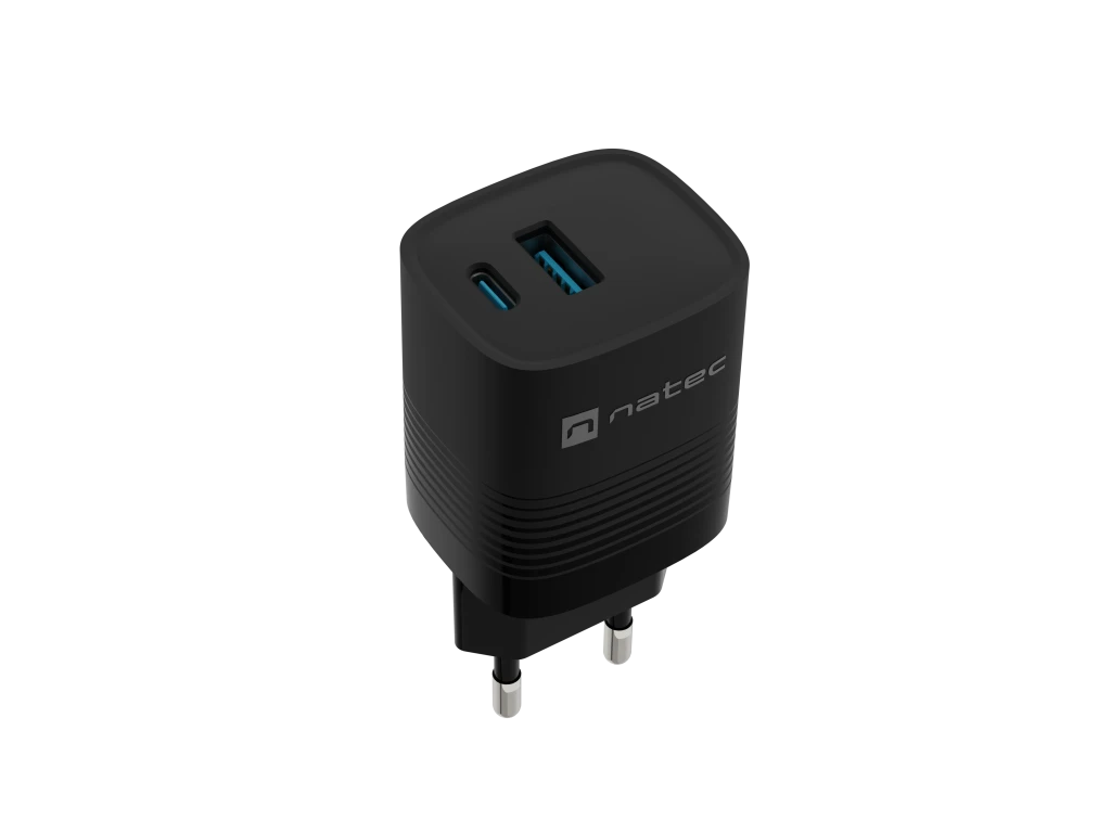 Natec Ribera USB Charger, 1x USB-A, 1x USB-C, 300 W | NUC-2141