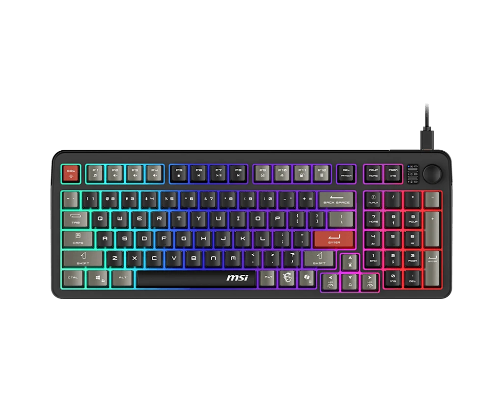 MSI FORGE GK110 US | Gaming keyboard | Wired | US | Black | USB 2.0 | Membrane