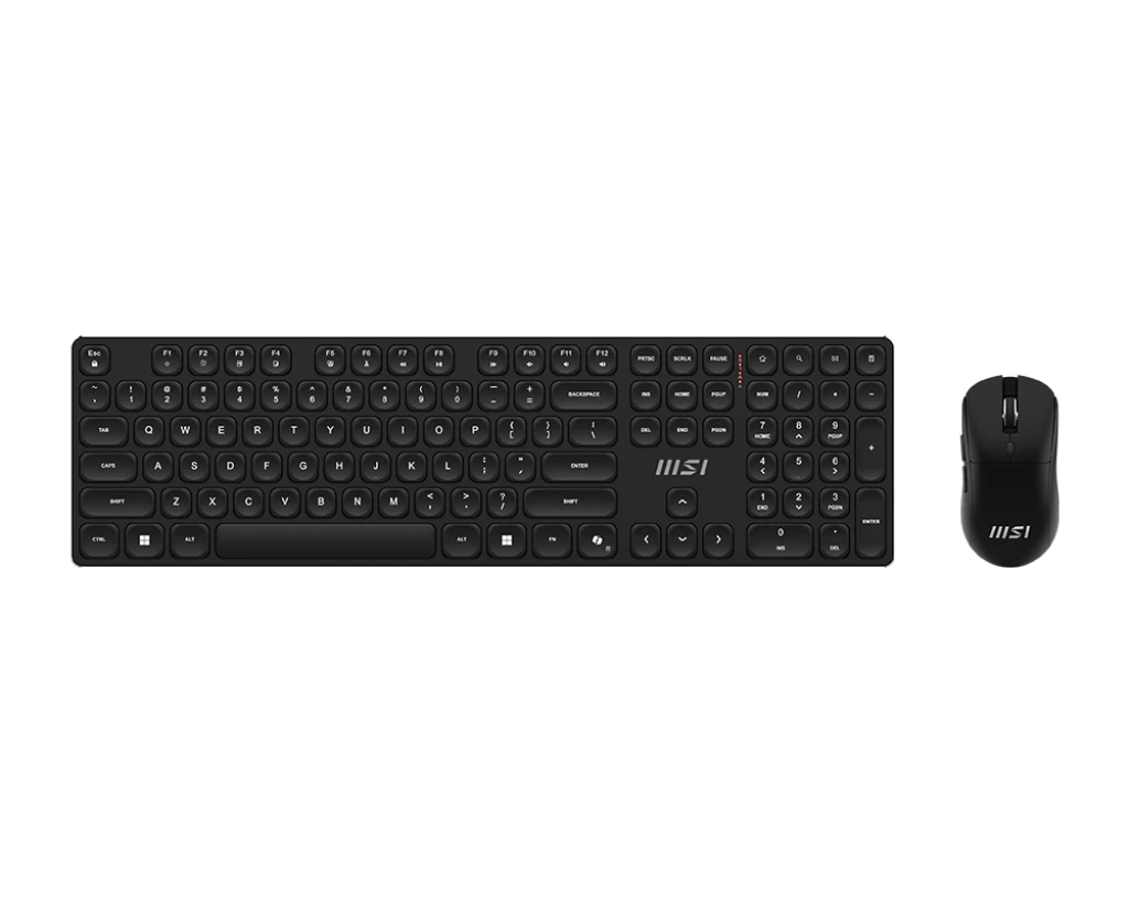 MSI FORGE K210 WIRELESS COMBO | Keyboard and Mouse Set | Wireless | Mouse included | US | Black | Scissor