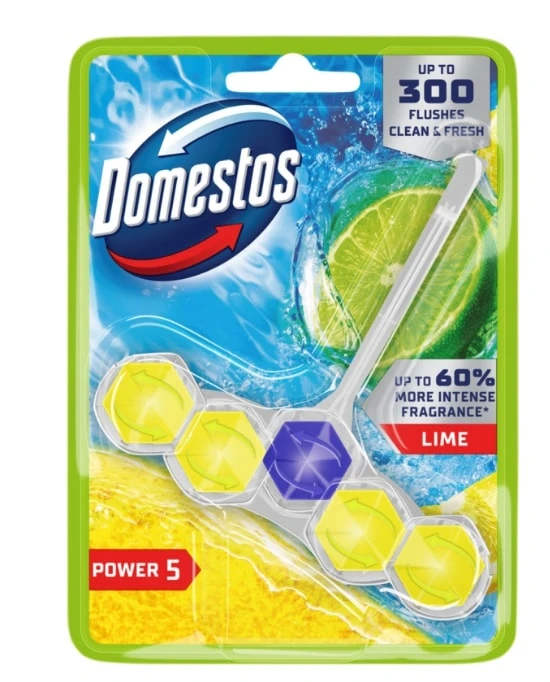 WC-värskendaja DOMESTOS Power 5,  Lime, 50g