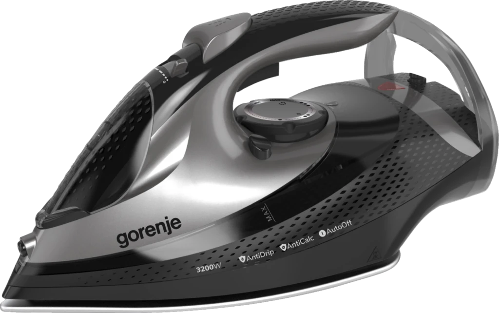 Gorenje SIH3200BKS | Steam Iron | 3200 W | Water tank capacity 420 ml | Continuous steam 40 g/min | Steam boost performance 250 g/min