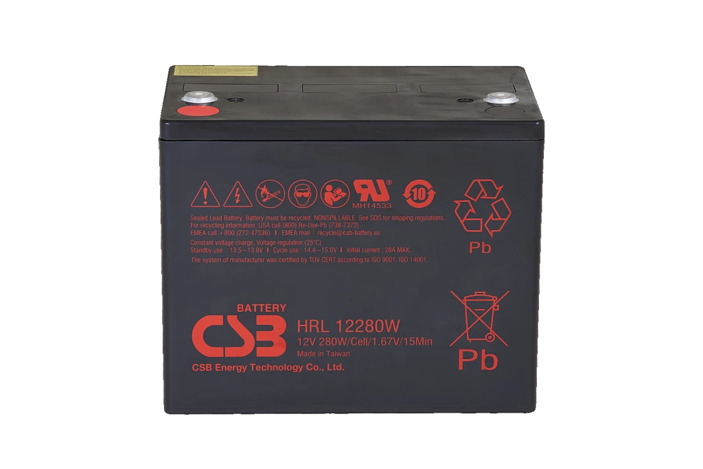 CSB Battery Battery 12V 6Ah 25W Pb F2 | HRL1225W
