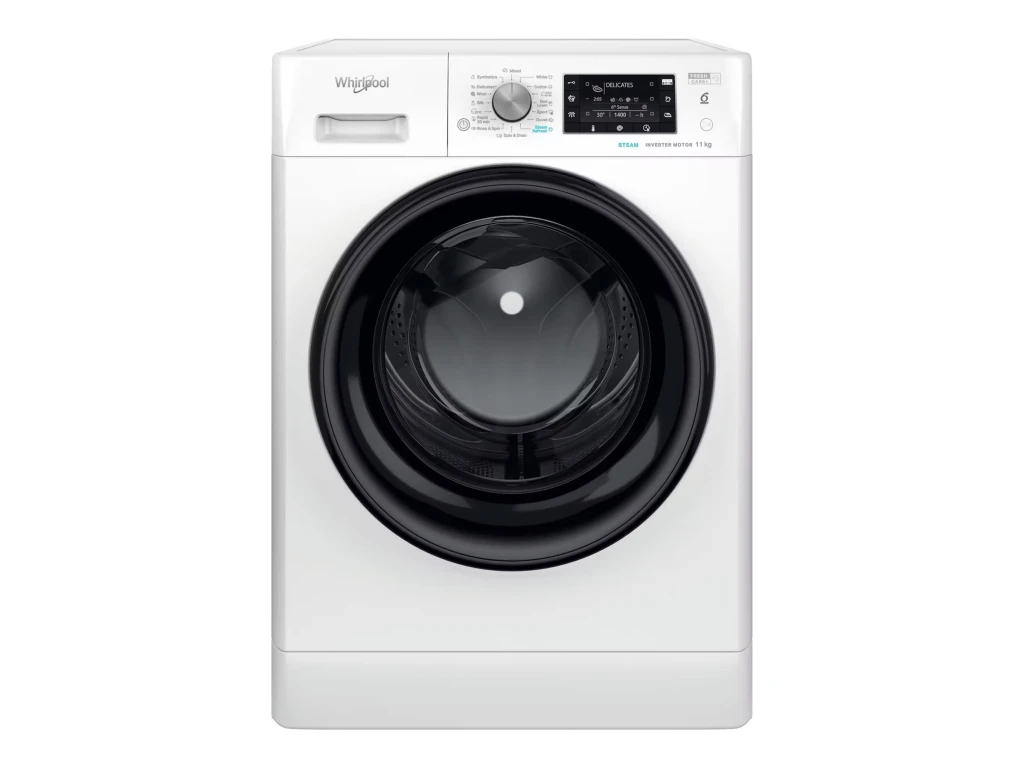Whirlpool Washing machine | FFD 11489 BV EE | Energy efficiency class A | Front loading | Washing capacity 11 kg | 1400 RPM | Depth 61 cm | Width 60 cm | Display | LCD | Steam function | White