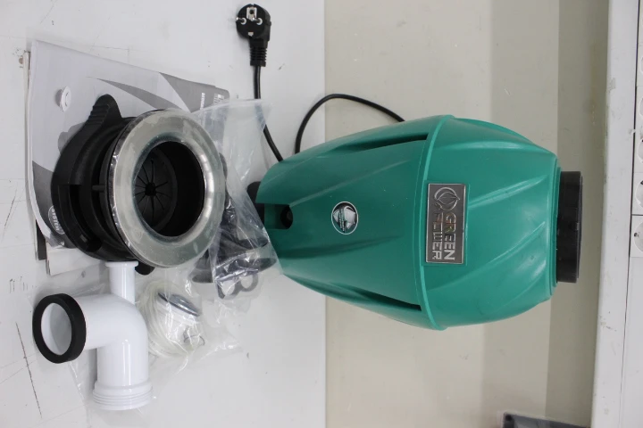 SALE OUT. Elleci Green Power TDH01000 1 HP-DeLuxe Kitchen waste grinder | Elleci Food waste disposers TDH01000 | 750 W | 1070 ml | 2800 RPM | Green | UNPACKED, SCRATCHED ON CORPUS