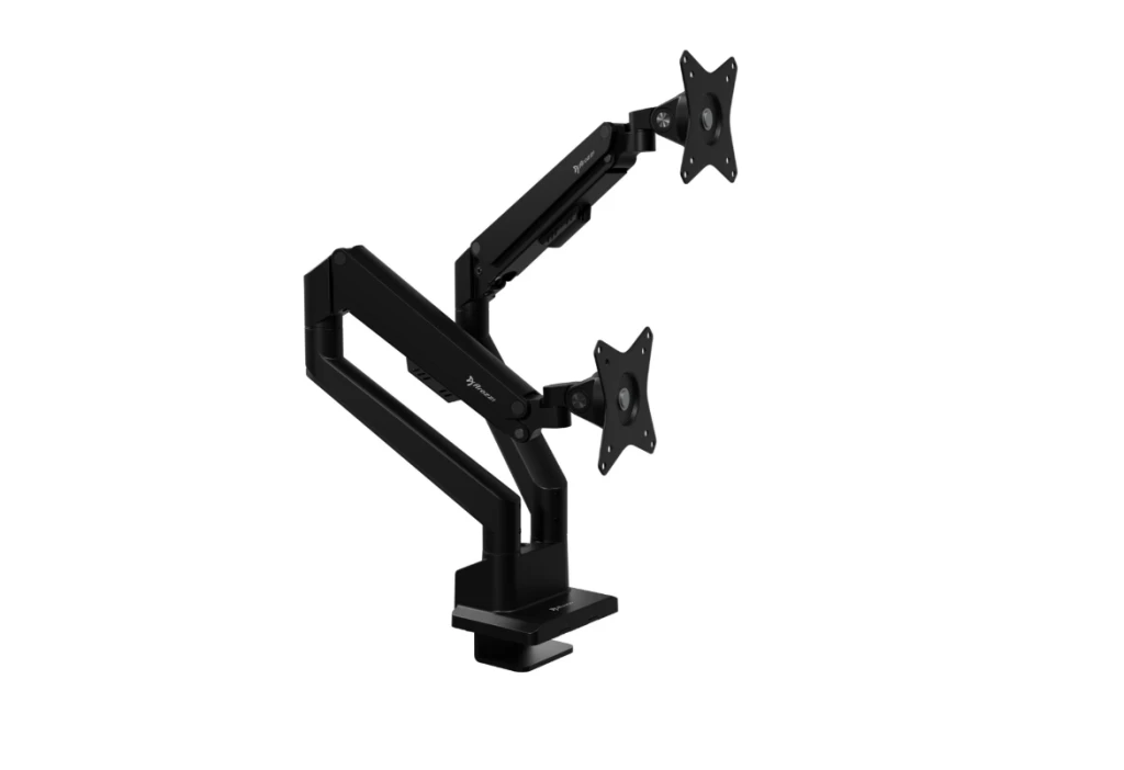 Arozzi Desk Mount | Neo Duo - Gas Spring Monitor Arm AZ-ALZARE-NEO-DUO-BK | Tilt, Swivel, Rotation | Maximum weight (capacity) 9 kg | Black