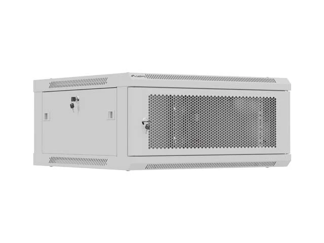 Lanberg Wall mounted installation cabinet 19" 4U 600X600 | WF01-6604-23S | Grey
