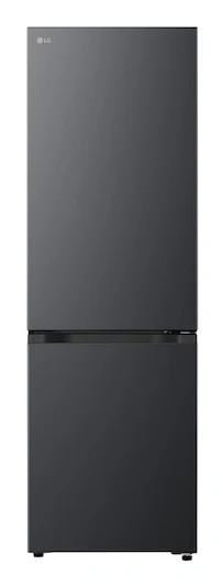 LG Refrigerator | GBBSJ1CCEP | Energy efficiency class C | Free standing | Combi | Height 186 cm | Fridge net capacity 220 L | Freezer net capacity 113 L | Display | 34 dB | Black