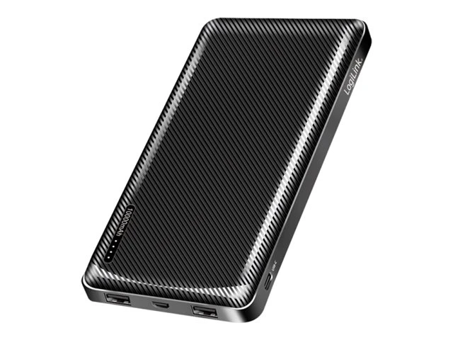 Logilink Power bank, Li-Po, 2x USB-A, USB-C | PA0316 | 10000 mAh | Black