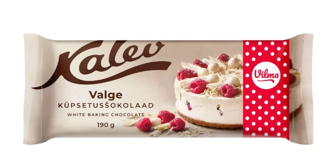 Küpsetusšokolaad KALEV Vilma, valge 190g