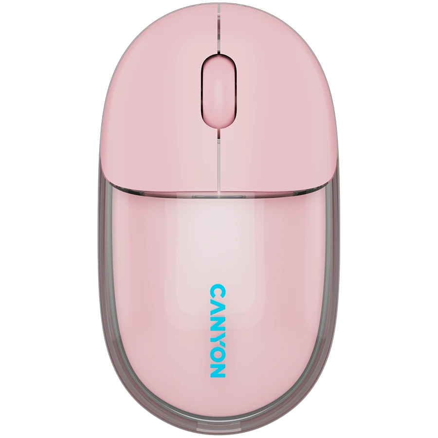 CANYON mouse OnClick 24 BT/ Wireless Transparent/Pink