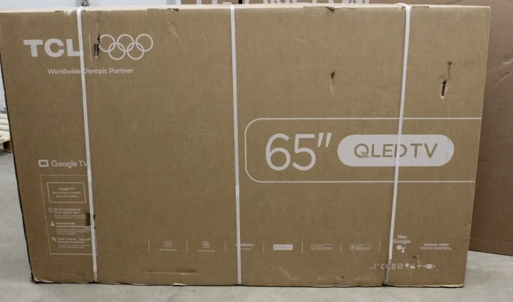 SALE OUT. TCL 4K QLED TV | 65T8C | 65 | Smart TV | Google TV | DAMAGED PACKAGING