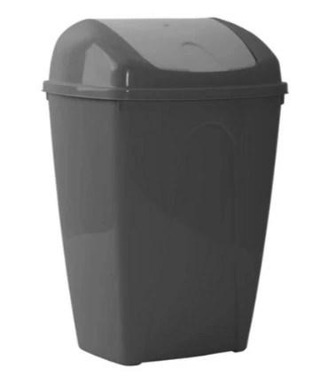 NORD CLEAN prügikast kõikuva kaanega, 25 L, hall