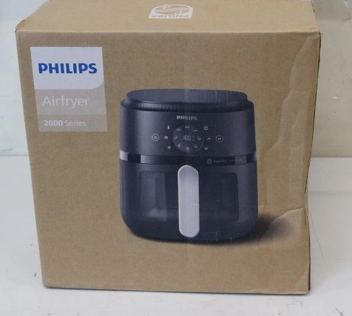 SALE OUT. Philips Airfryer | NA221/00 2000 series | Power 1500 W | Capacity 4.2 L | Rapid Air technology | Black/Silver | DAMAGED PACKAGING