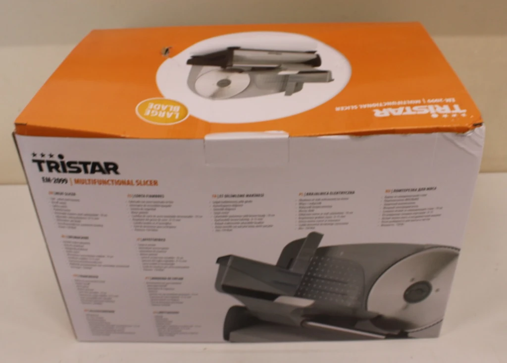 SALE OUT. Tristar Food Slicer | EM-2099 | Metallic silver | 150 W | DAMAGED PACKAGING