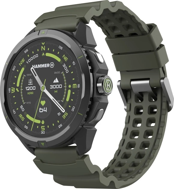 Hammer Watch 2 | Smart watch | AMOLED | 1.5” | Military Edition