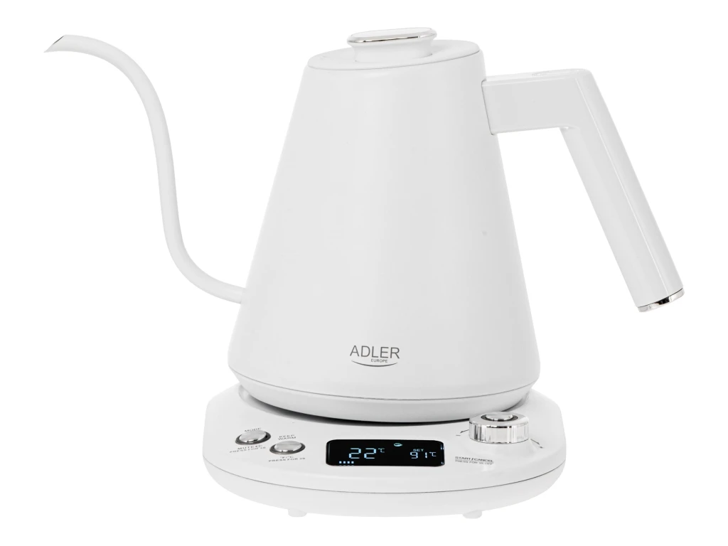 Adler | Kettle | AD 1349w | Electric | 1100 W | 1 L | Stainless Steel | 360° rotational base | White