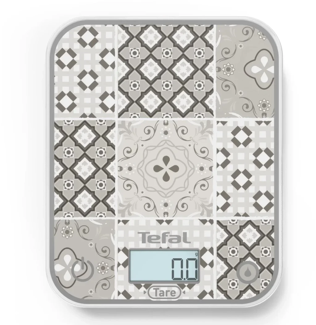 TEFAL Electronic Kitchen Scale | Optiss BC50D6V0 | Graduation 0.5/1 g | Display type LCD | Mozaic Decor