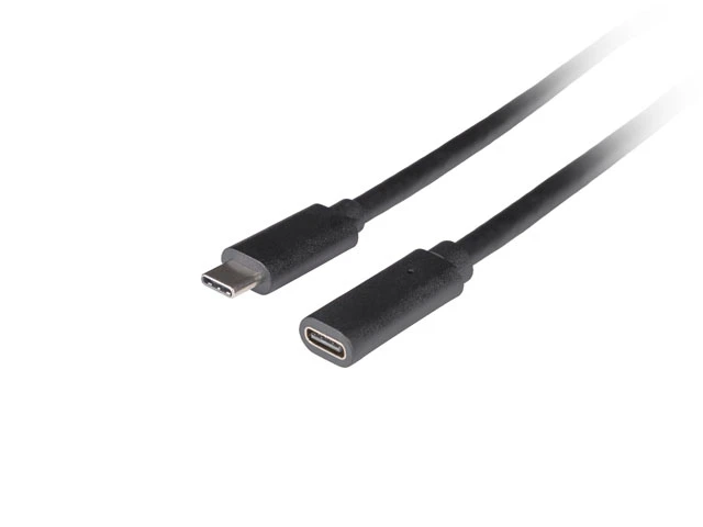 Lanberg USB-C M/F 3.1 Cable | CA-USBE-20CC-0005-BK