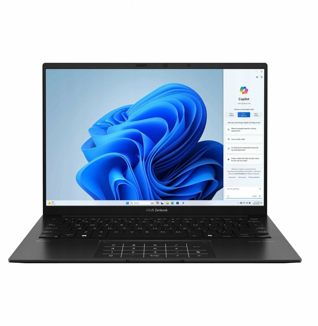 Asus Zenbook 14 UM3406KA-QD018W | Jade Black | 14 " | OLED | WUXGA | 1920 x 1200 pixels | 60 Hz | Glossy | AMD Ryzen AI 5 | 340 | 16 GB | LPDDR5X | Solid-state drive capacity 512 GB | AMD Radeon Graphics | Windows 11 Home | 802.11ax | Bluetooth version 5.3 | Keyboard language US international | Keyboard backlit | Warranty 24 month(s) | Battery warr
