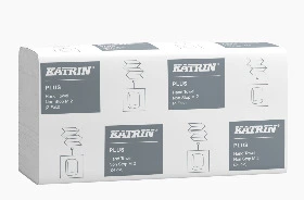 Lehtkäterätik KATRIN Plus NonStop, 20,3 x 25,5 cm, valge, 2-kihiline, 135tk