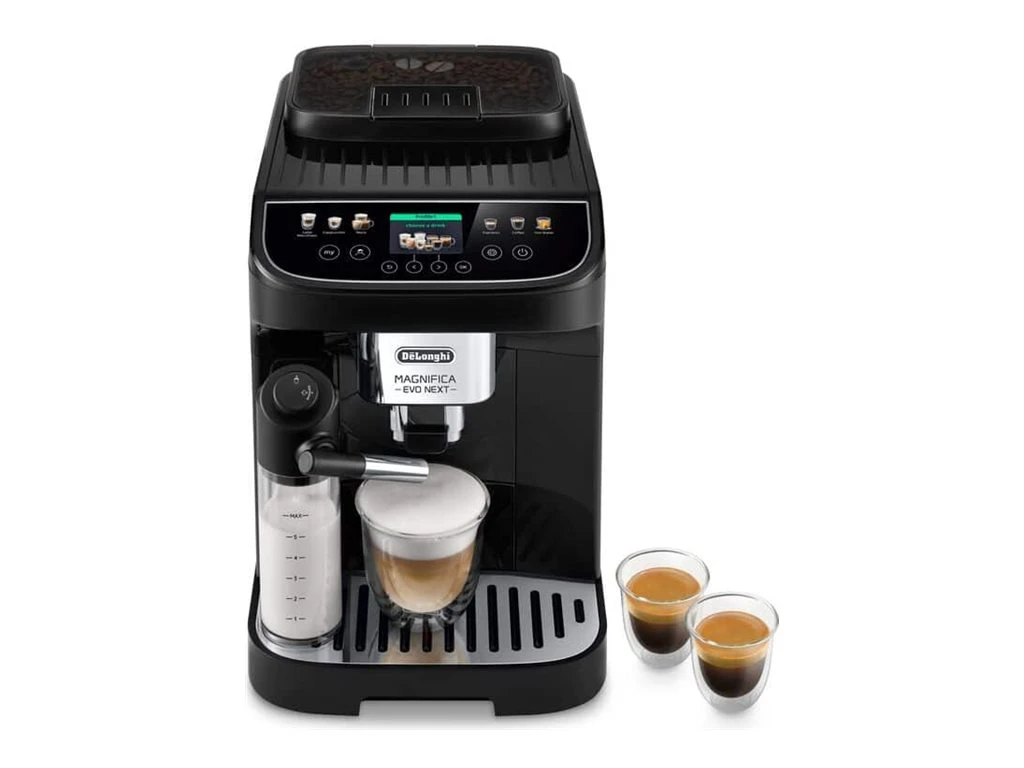 Delonghi Coffee maker | Magnifica Evo | Pump pressure 15 bar | Built-in milk frother | Automatic | 1450 W | Black