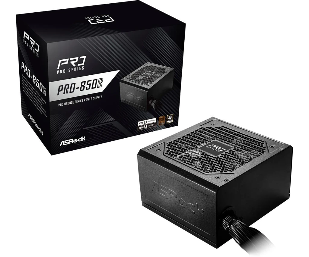 Power Supply|ASROCK|ATX|PC|100 - 240 V|850 W|PRO-850B