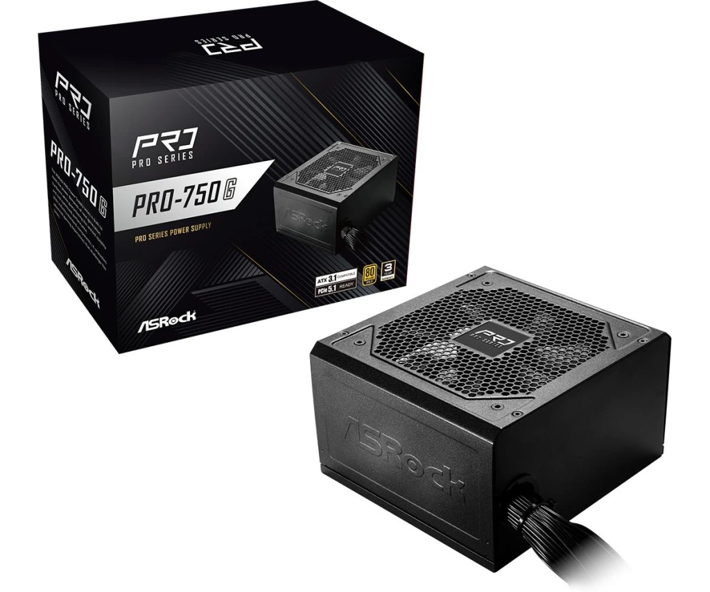 Power Supply|ASROCK|ATX|PC|100 - 240 V|750 W|PRO-750G