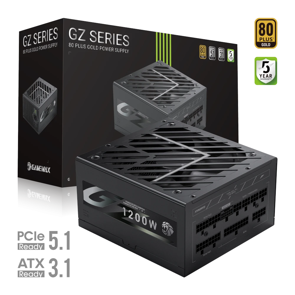 Gamemax PSU | GZ 1200G | 1200 W | Gold | Full Modular