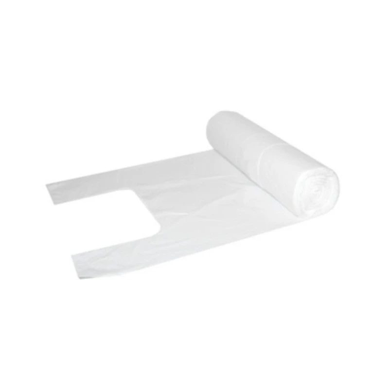 Prügikotid 30 L, 14 mic, 100 tk, rullis, sangadega, valge