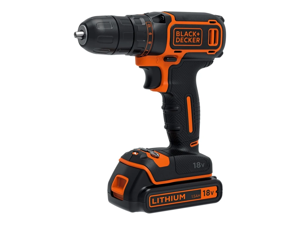 BLACK & DECKER Cordless Drill | BDCDC18B-QW | 18 V | 2x 1.5 Ah | Li-Ion