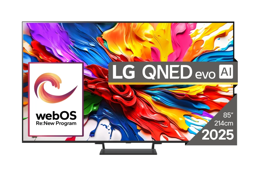 LG QNED evo AI 85QNED93A6A teler 2,16 m (85") 4K Ultra HD Nutiteleri funktsioon WiFi Must