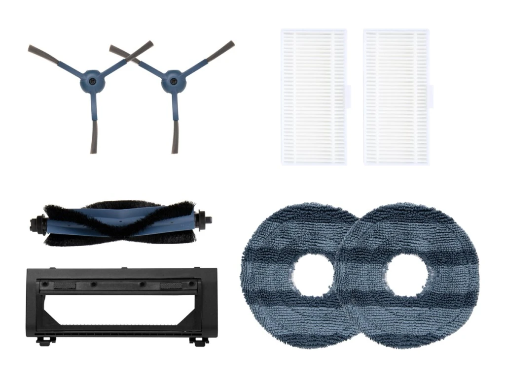 Anker Eufy | Replacement Parts Kit for Eufy C20 Omni Robot Vacuum, Roller Brush with Bristles and Rubber, Brush Guard, 2 Side Brushes, Washable Filter, and 2 Mop Cloths
