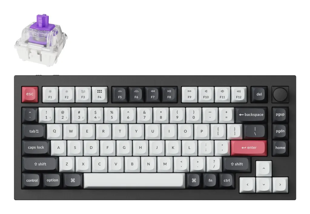 KEYBOARD WRL Q1 HE RGB/CARBON BLACK Q1H-M1 KEYCHRON