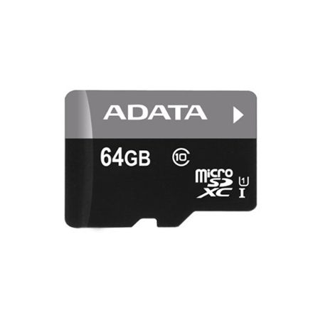 ADATA Premier UHS-I 64 GB MicroSDXC Flash memory class 10 SD adapter