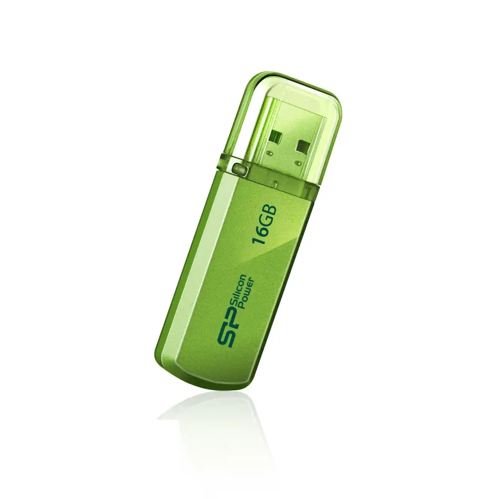 Silicon Power Mälupulk Helios 101 16 GB, USB 2.0, Roheline