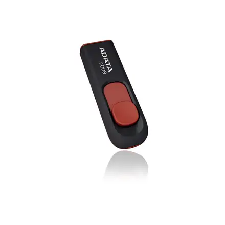 ADATA C008 64GB USB-välkmälu USB tüüp A 2.0 Must, Punane
