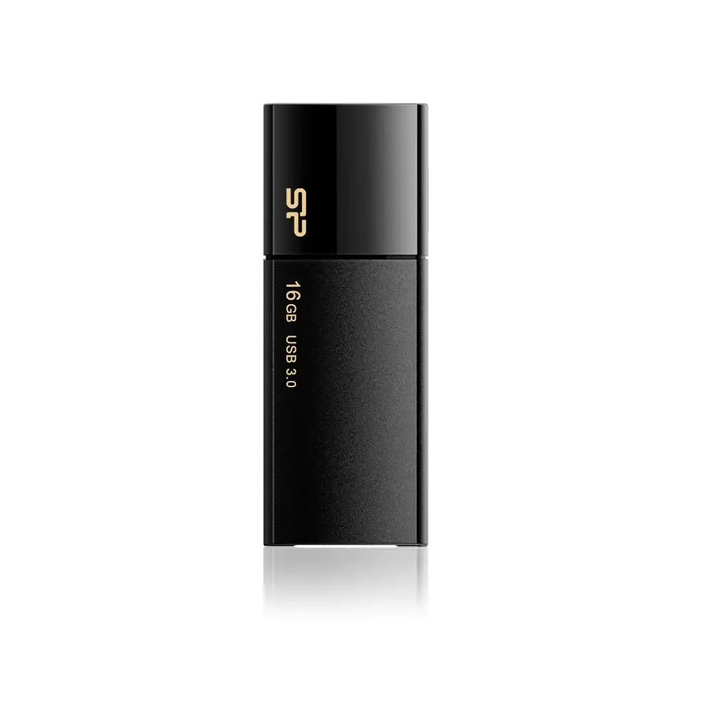 Silicon Power Mälupulk Blaze B05 16 GB, USB 3.0, Must