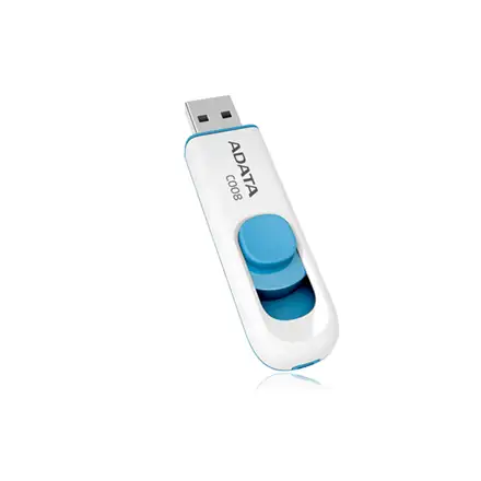 ADATA 64GB C008 USB-välkmälu USB tüüp A 2.0 Sinine, Valge