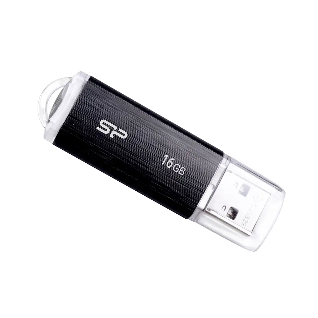Silicon Power Mälupulk Ultima U02 16 GB, USB 2.0, Must