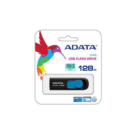 ADATA | UV128 | 128 GB | USB 3.0 | Black/Blue