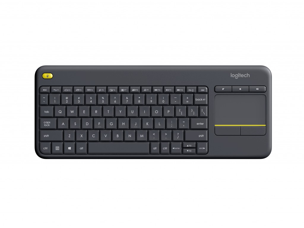 Logitech | K400 Plus | Keyboard with Trackpad | Wireless | NL | Black | USB port | 380 g