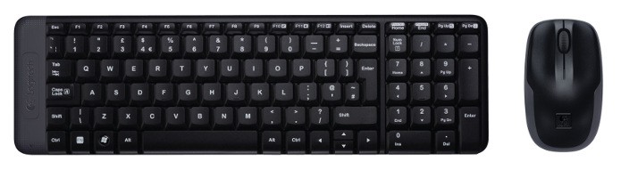 Logitech Wireless Combo MK220 klaviatuur Hiir kaasa arvatud Kontor Raadioside QWERTY Rahvusvaheline EER (Euroopa ettevõtluspiirkond) Must