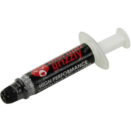 Thermal Grizzly | Thermal grease "Kryonaut" 1g | universal | Thermal Conductivity: 12,5 W/mk * Thermal Resistance: 0,0032 K/W * Electrical Conductivity: 0 pS/m * Viscosity : 130-170 Pas * Specific Weight : 3,7g/cm3 * Temperature :	-200 °C / +350 °C W