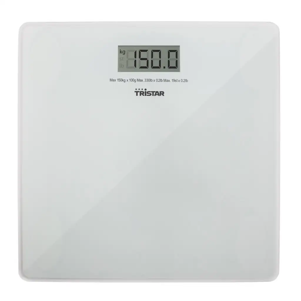 Tristar | Bathroom scale | WG-2419 | Maximum weight (capacity) 150 kg | Accuracy 100 g | White