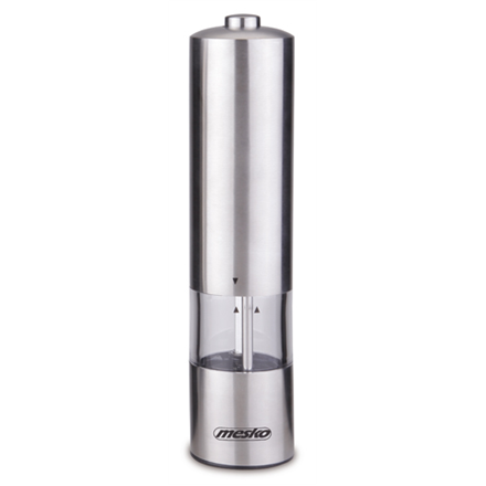 Mesko | Electric Pepper mill | MS 4432 | Power supply: 4 x batteries type AA | Stainless steel