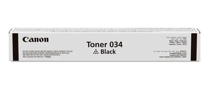 Canon 034 toonerikassett 1 tk Originaal Must