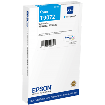 Epson DURABrite Pro | T9072 XXL | Ink Cartridge | Cyan